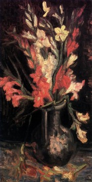 ヴィンセント・ヴァン・ゴッホ Painting - 赤いグラジオラスの花瓶 2 フィンセント・ファン・ゴッホ